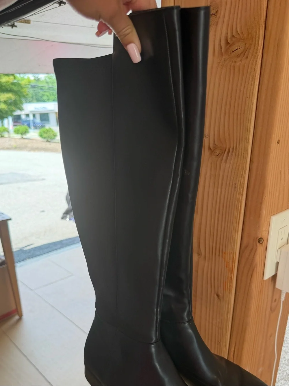 Michael Kors Black Over-the-Knee Riding Boots